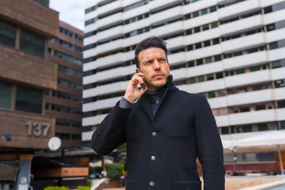 Man talking on the phone